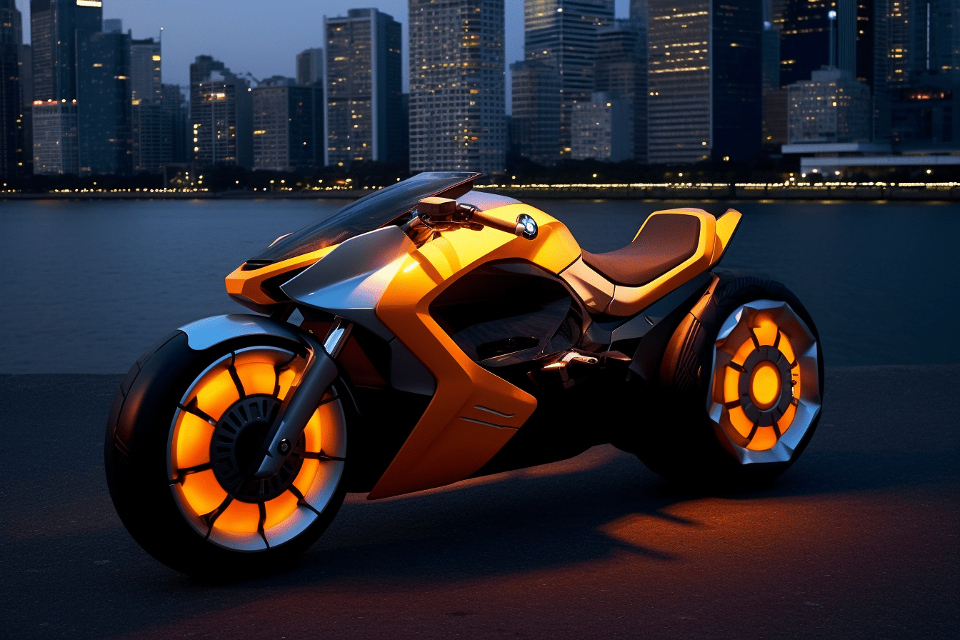 futuristic solar powered bmw motorcycle sleek 833cc84e 089f 4a88 9f38 410aa3fab13e